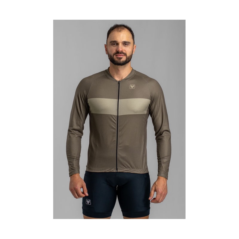 CAMISA DE CICLISMO FREE FORCE BASIC MANGA LONGA MOUSSE