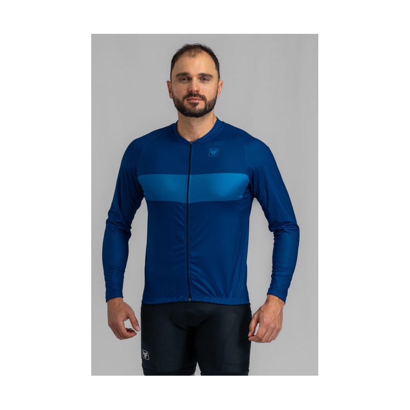 CAMISA DE CICLISMO FREE FORCE BASIC MANGA LONGA OCEAN
