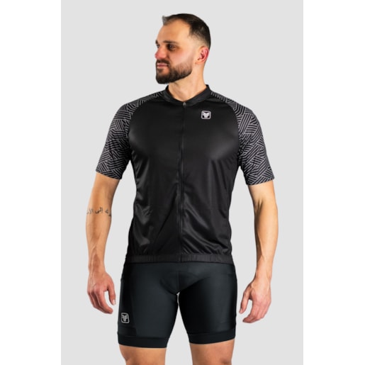 CAMISA DE CICLISMO FREE FORCE BASIC ONIX MASCULINA