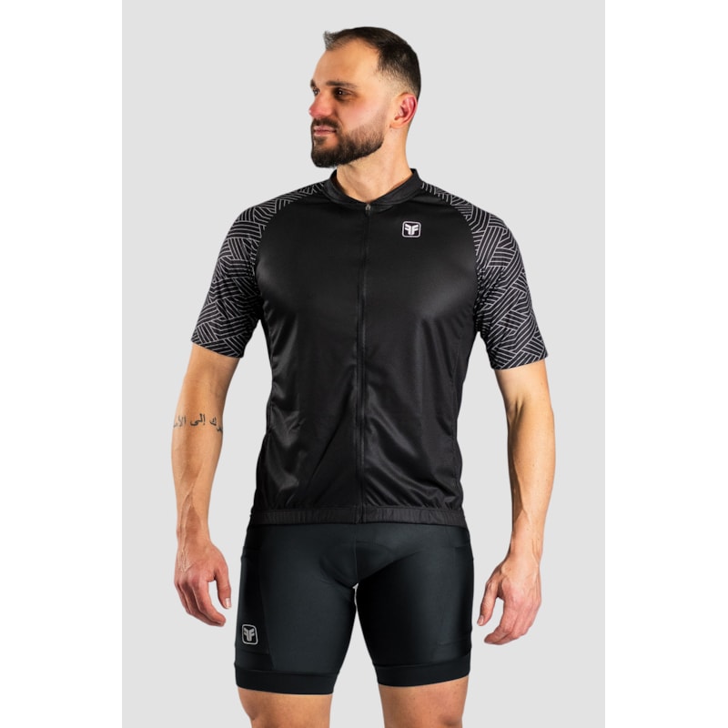 CAMISA DE CICLISMO FREE FORCE BASIC ONIX MASCULINA
