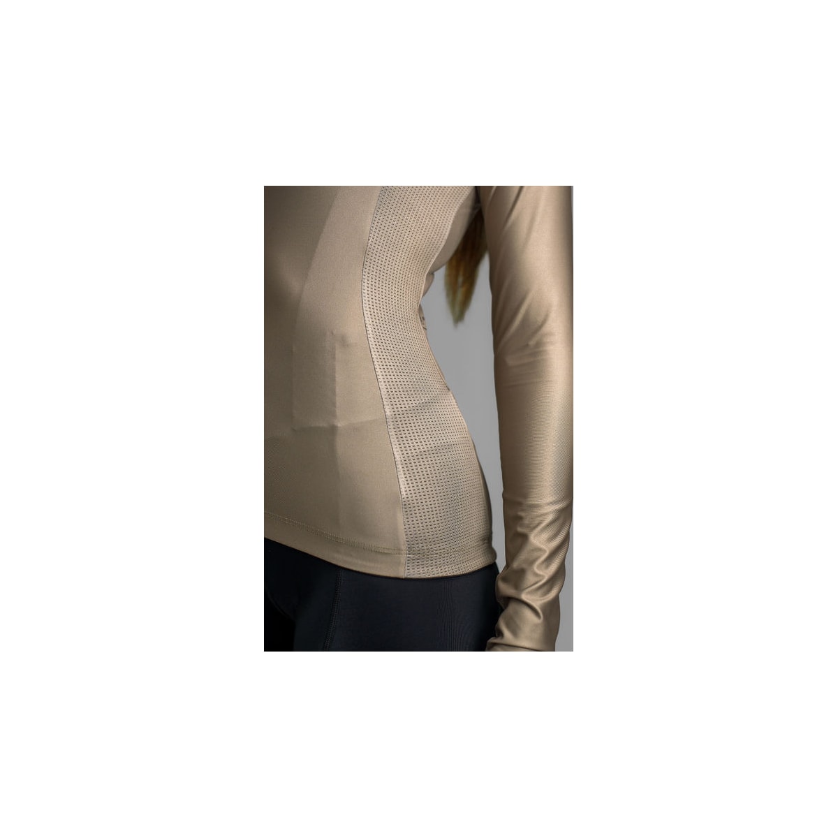 CAMISA DE CICLISMO FREE FORCE TRAINING MANGA LONGA MASCAVO FEMININA