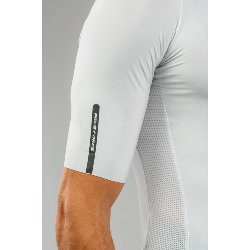 CAMISA DE CICLISMO FREE FORCE TRAINING WHITE MASCULINA