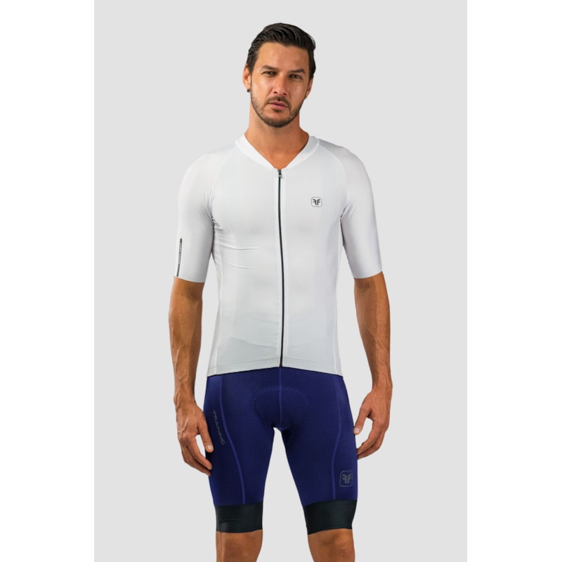 CAMISA DE CICLISMO FREE FORCE TRAINING WHITE MASCULINA