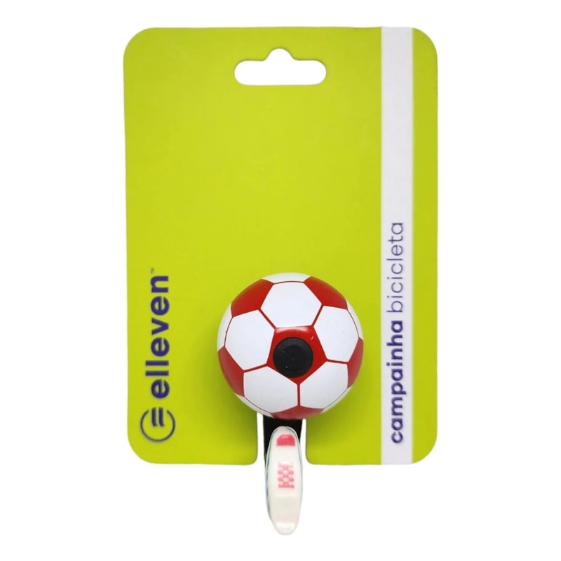 CAMPAINHA TRIM TRIM ELLEVEN FUTEBOL BRANCO/VERMEMLHA