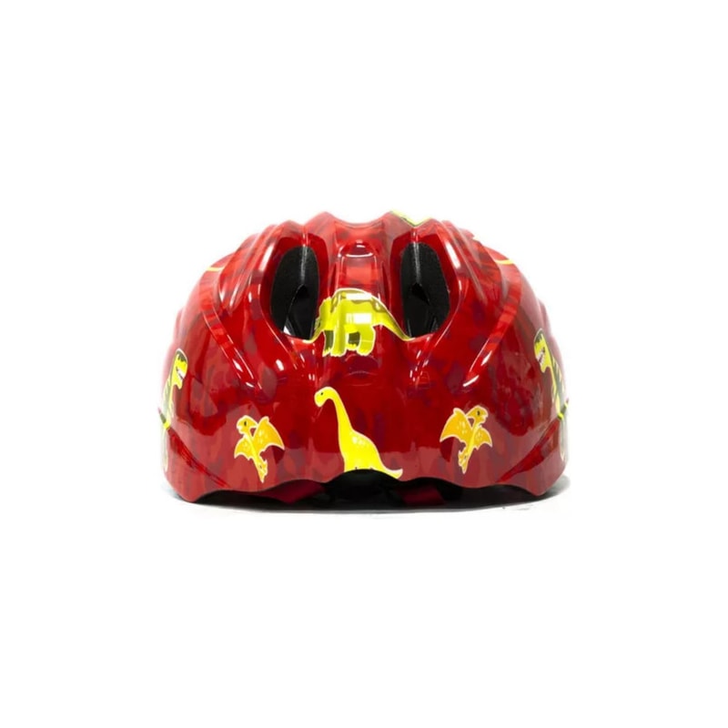 CAPACETE ABSOLUTE KIDS DANCE DINO VERMELHO