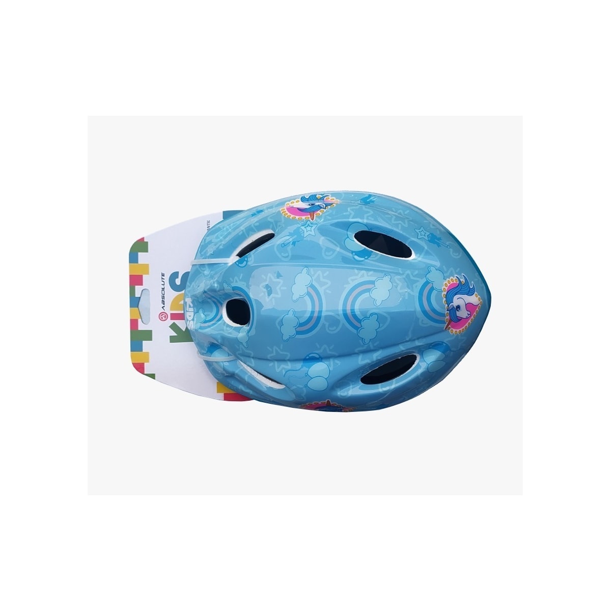 CAPACETE ABSOLUTE KIDS DANCE UNICORNIO AZUL