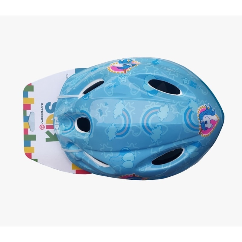 CAPACETE ABSOLUTE KIDS DANCE UNICORNIO AZUL