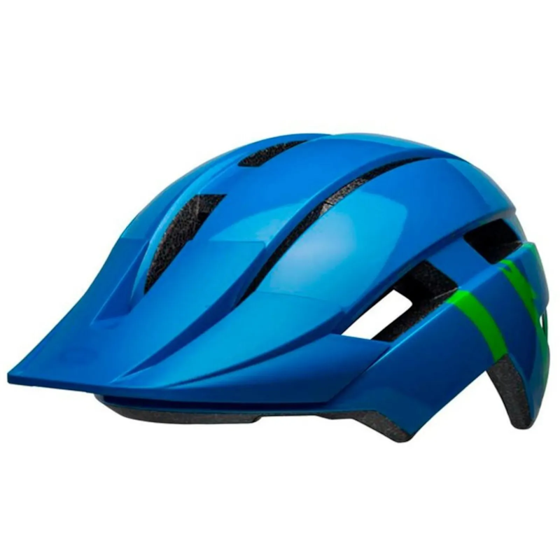 CAPACETE INFANTIL BELL SIDETRACK II AZUL/VERDE