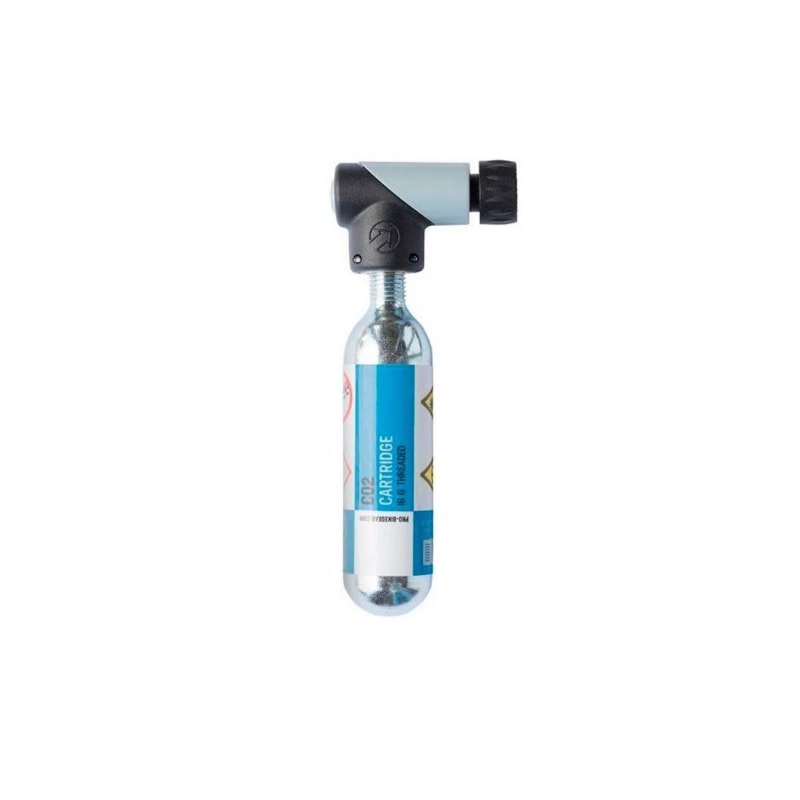 CARTUCHO CO2 SHIMANO PRO COM ADAPTADOR P/ VALVULA SCHR/PRST