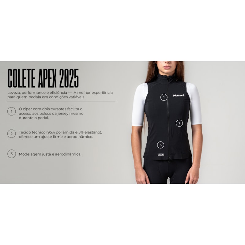 COLETE NOMAD APEX PRETO FEMININO