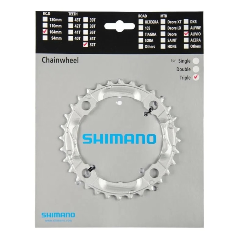 COROA 32D - 9V SHIMANO ALIVIO FC-M430 BCD 104MM