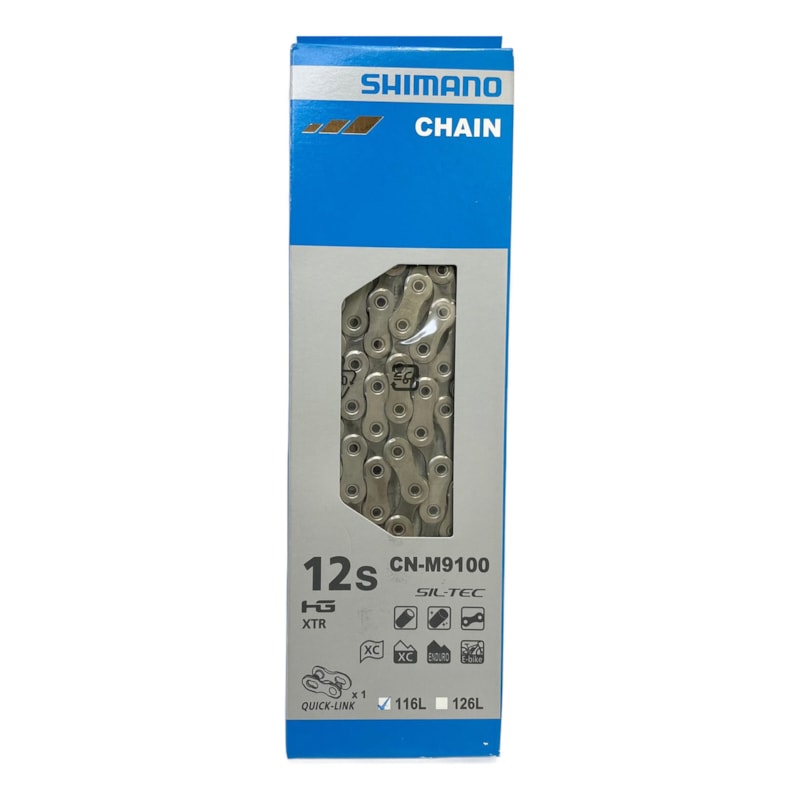 CORRENTE 12V MTB SHIMANO CN-M9100 116L C/ QUICK LINK