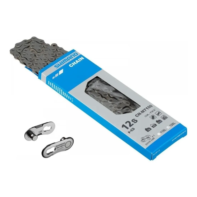 CORRENTE 12V SHIMANO M7100 C/ QUICK LINK 126L