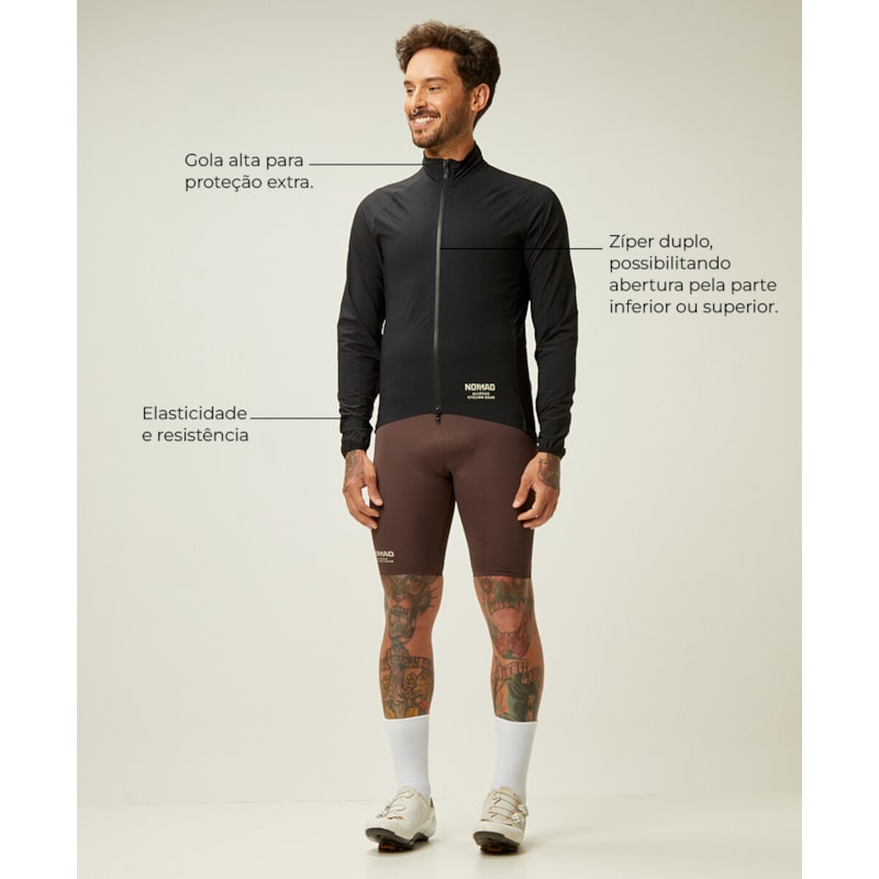 CORTA VENTO NOMAD RACING 2024 MASCULINO PRETO