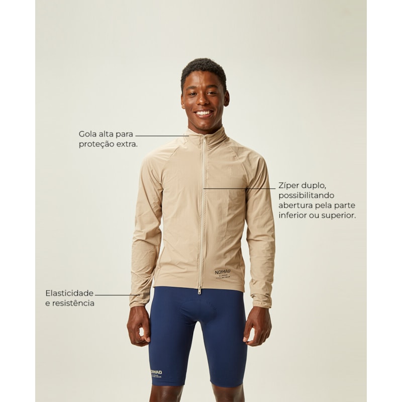 CORTA VENTO NOMAD RACING APEX 2024 MASCULINO BEGE