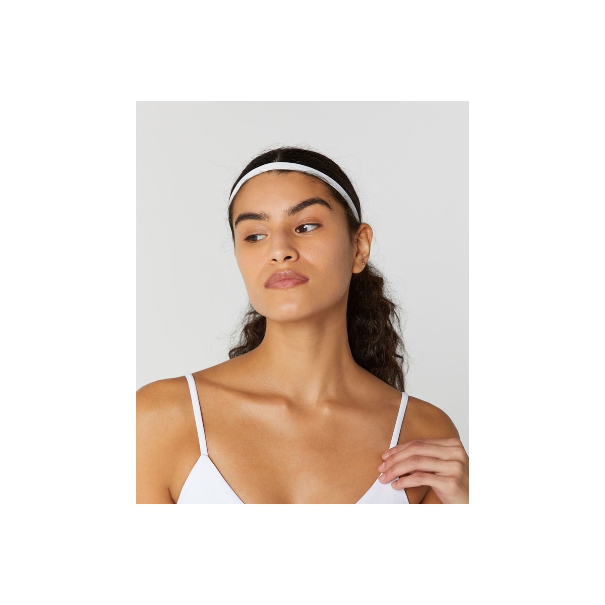 HEADBAND 1,1CM ALTO GIRO BAIXO RELEVO COR:BRANCO;TAMANHO:U