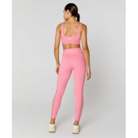 LEGGING ALTO GIRO 7/8 C/ BOLSOS E RECORTE TULE FEMININO