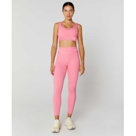 LEGGING ALTO GIRO 7/8 C/ BOLSOS E RECORTE TULE FEMININO