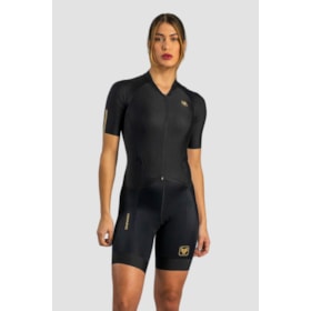 MACAQUINHO CICLISMO FREE FORCE TRAINING BLACK FEMININO