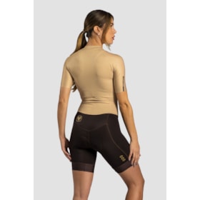 MACAQUINHO CICLISMO FREE FORCE TRAINING BROWNISH FEMININO