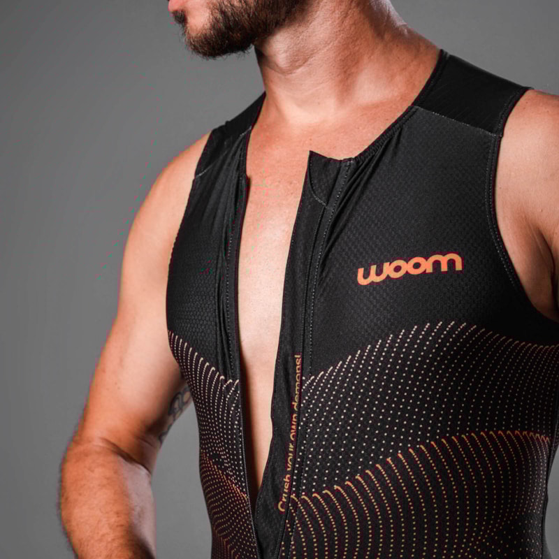 MACAQUINHO TRIATHLON WOOM S/ MANGA 140 CRUSH MASCULINO