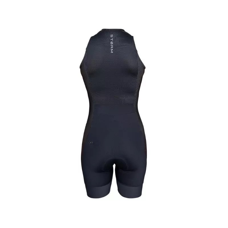 MACAQUINHO TRIATHLON WOOM S/ MANGA CARBON STORM FEM 2023