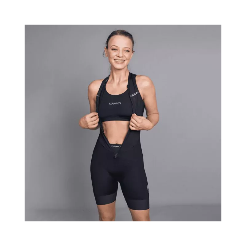 MACAQUINHO TRIATHLON WOOM S/ MANGA CARBON STORM FEM 2023