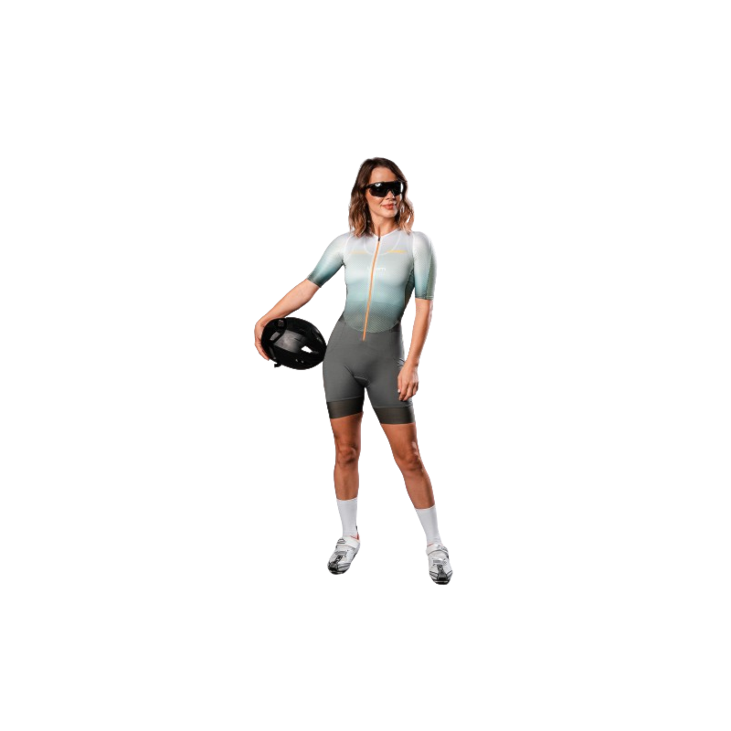 MACAQUINHO WOOM TRIATHLON C/ MANGA CARBON STORM GIRONA FEMININO