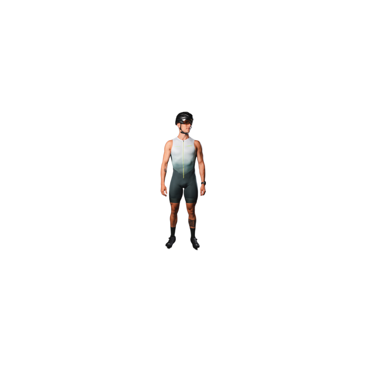 MACAQUINHO WOOM TRIATHLON S/ MANGA CARBON STORM LANZAROTE MASCULINO