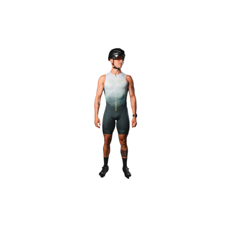 MACAQUINHO WOOM TRIATHLON S/ MANGA CARBON STORM LANZAROTE MASCULINO