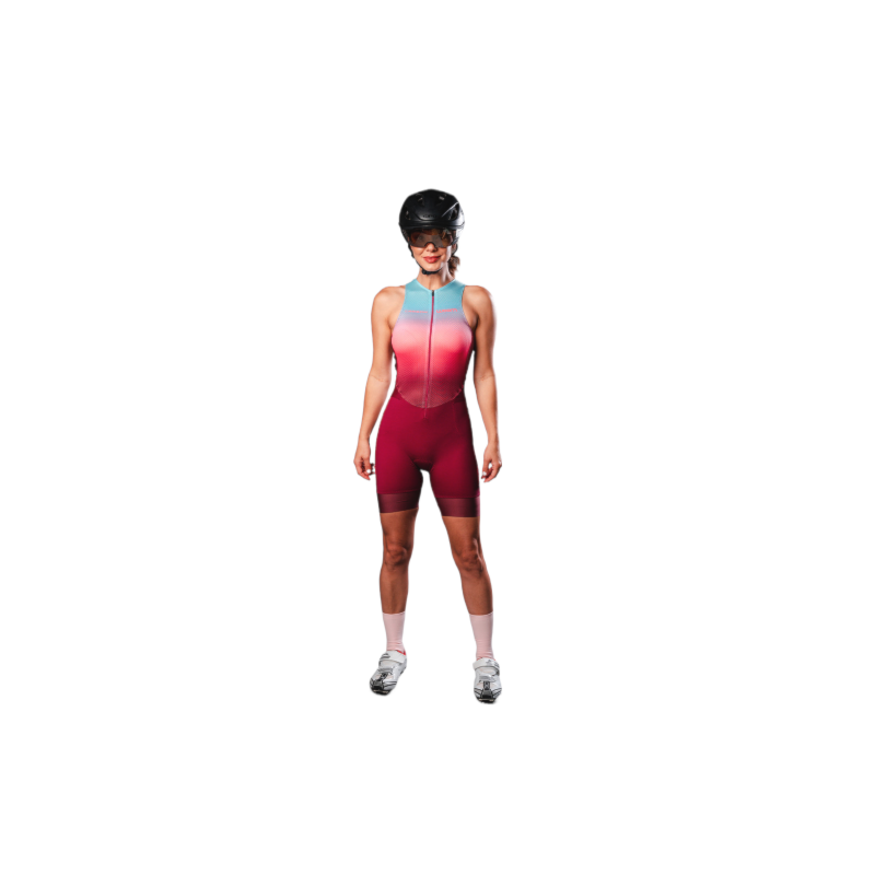 MACAQUINHO WOOM TRIATHLON S/ MANGA CARBON STORM MALLORCA FEMININO