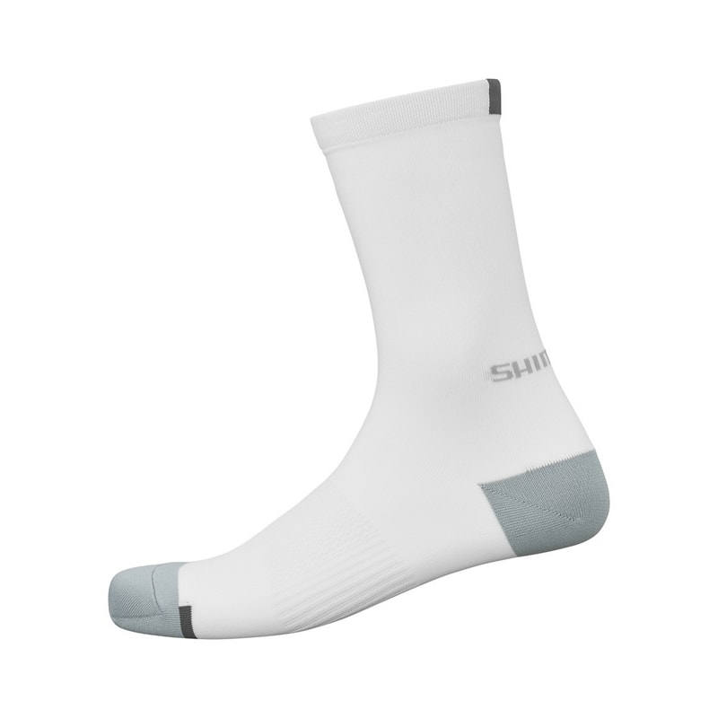 MEIA CICLISMO SHIMANO PERFORMACE CANO ALTO BRANCO