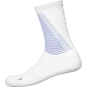 MEIA CICLISMO SHIMANO S-PHYRE TALL BRANCO/ROXO