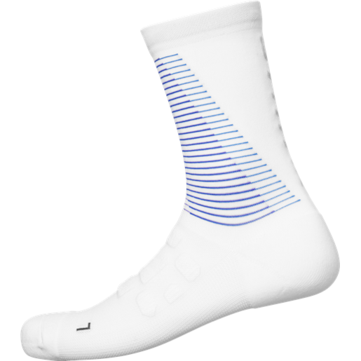 MEIA CICLISMO SHIMANO S-PHYRE TALL BRANCO/ROXO