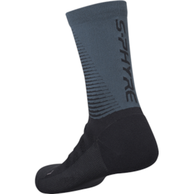MEIA CICLISMO SHIMANO S-PHYRE TALL PRETO/CINZA