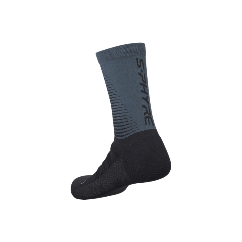 MEIA CICLISMO SHIMANO S-PHYRE TALL PRETO/CINZA