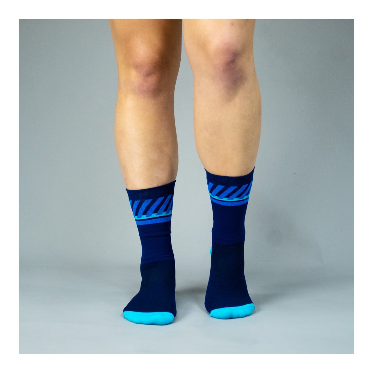 MEIA CICLISMO WOOM GEARLAB PERFORMANCE UNISSEX AZUL MARINHO