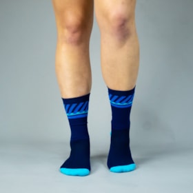 MEIA CICLISMO WOOM GEARLAB PERFORMANCE UNISSEX AZUL MARINHO