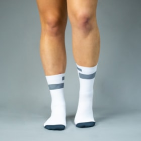 MEIA CICLISMO WOOM GEARLAB PERFORMANCE UNISSEX BRANCA