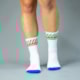 MEIA CICLISMO WOOM GEARLAB PERFORMANCE UNISSEX BRANCO/VERDE