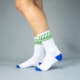 MEIA CICLISMO WOOM GEARLAB PERFORMANCE UNISSEX BRANCO/VERDE