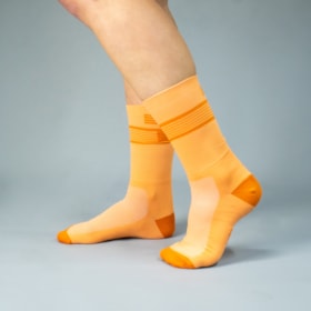 MEIA CICLISMO WOOM GEARLAB PERFORMANCE UNISSEX LARANJA