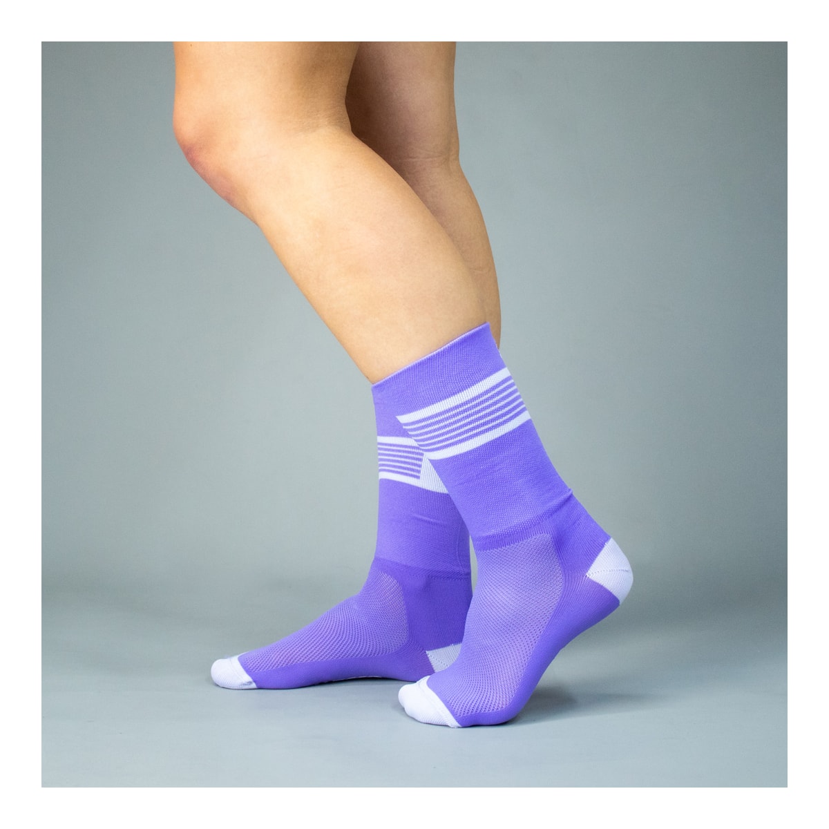 MEIA CICLISMO WOOM GEARLAB PERFORMANCE UNISSEX LILAS