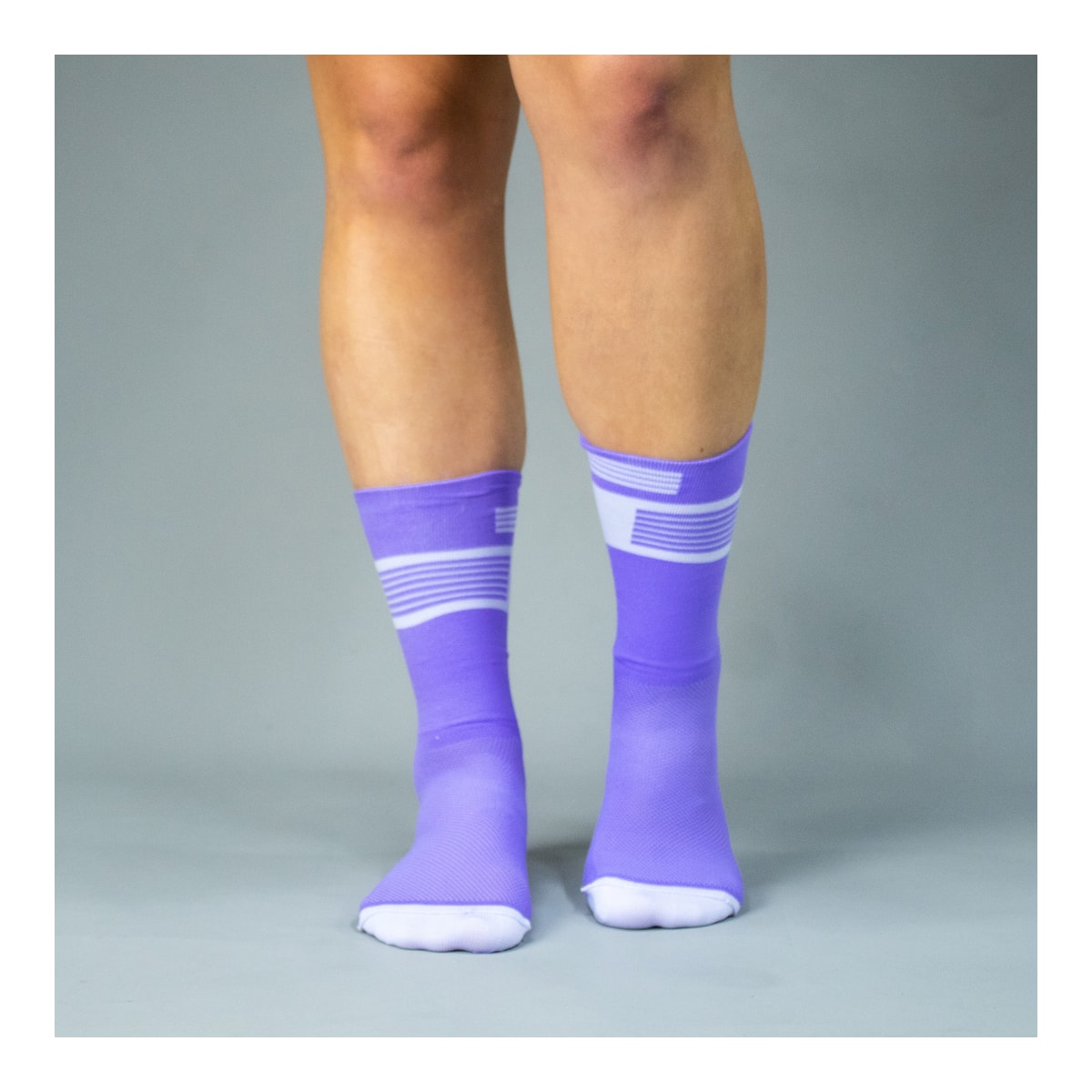 MEIA CICLISMO WOOM GEARLAB PERFORMANCE UNISSEX LILAS
