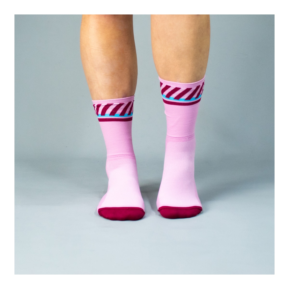 MEIA CICLISMO WOOM GEARLAB PERFORMANCE UNISSEX ROSA