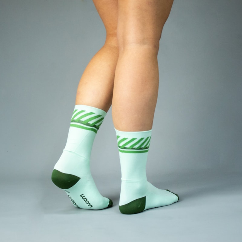 MEIA CICLISMO WOOM GEARLAB PERFORMANCE UNISSEX VERDE