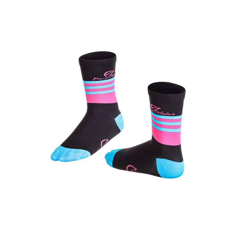 MEIA MAURO RIBEIRO CARBON RETRO FEMININA