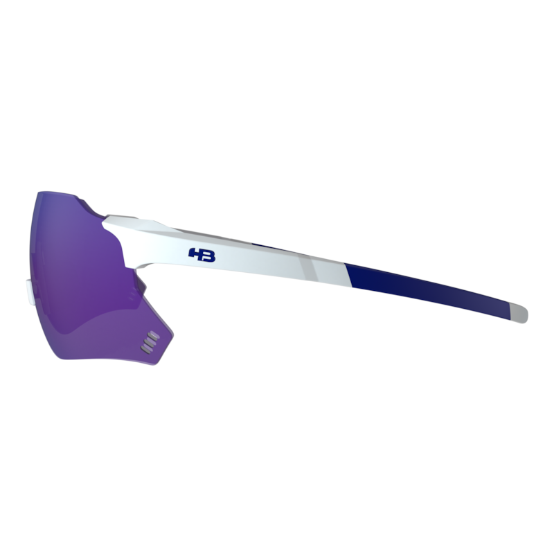 OCULOS DE CICLISMO HB QUAD X 2.0 BRANCO/AZUL