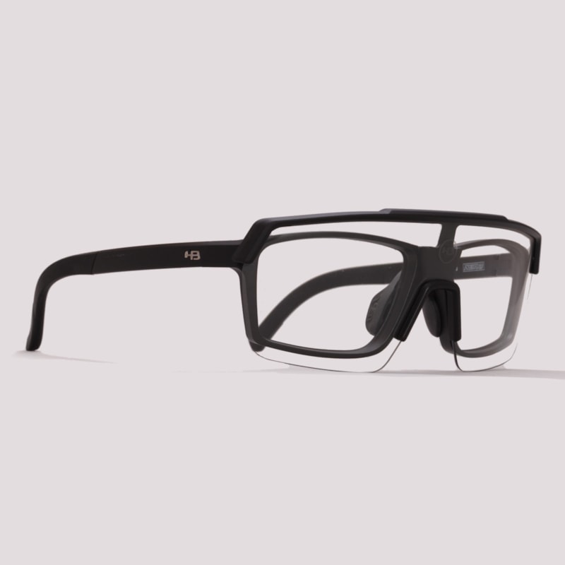 OCULOS HB PRESTO 2.0 C/ CLIP PRETO FOSCO/CINZA FOTOCROMATICO