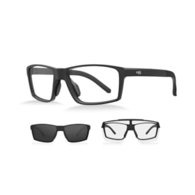 OCULOS HB PRESTO 2.0 C/ CLIP PRETO FOSCO/CINZA FOTOCROMATICO